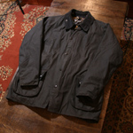 barbour navy bedale waxed jacket