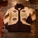 40-50&#039;S vintage cowichan cardigan 