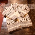 canada cowichan hand knit cardigan 