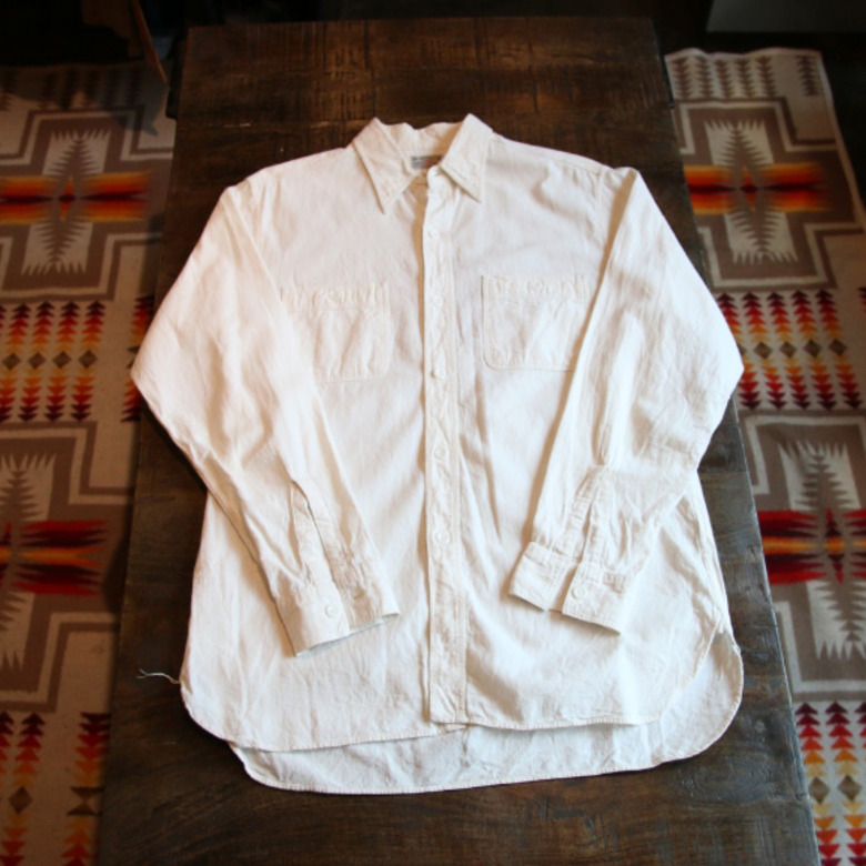 buzzrickson white chambray shirts