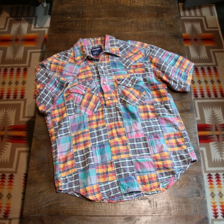 wrangler western pullover check shirts