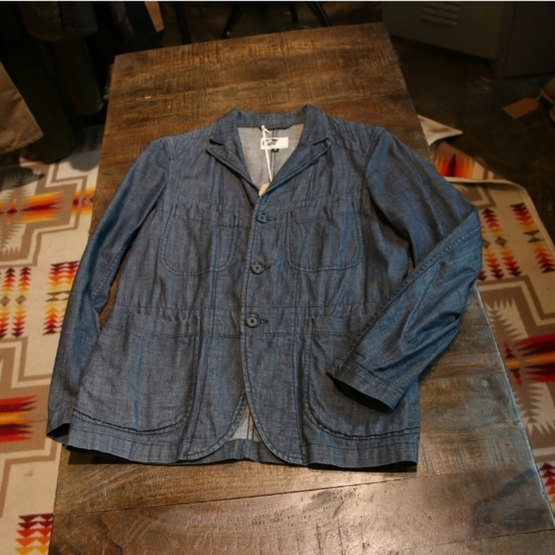 engineered garments denim bedford jacket