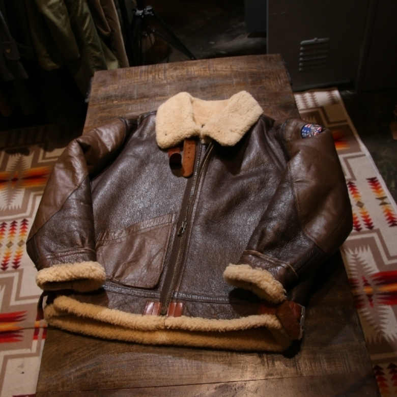 ww2 b-3 sheep skin bomber jacket (repro)