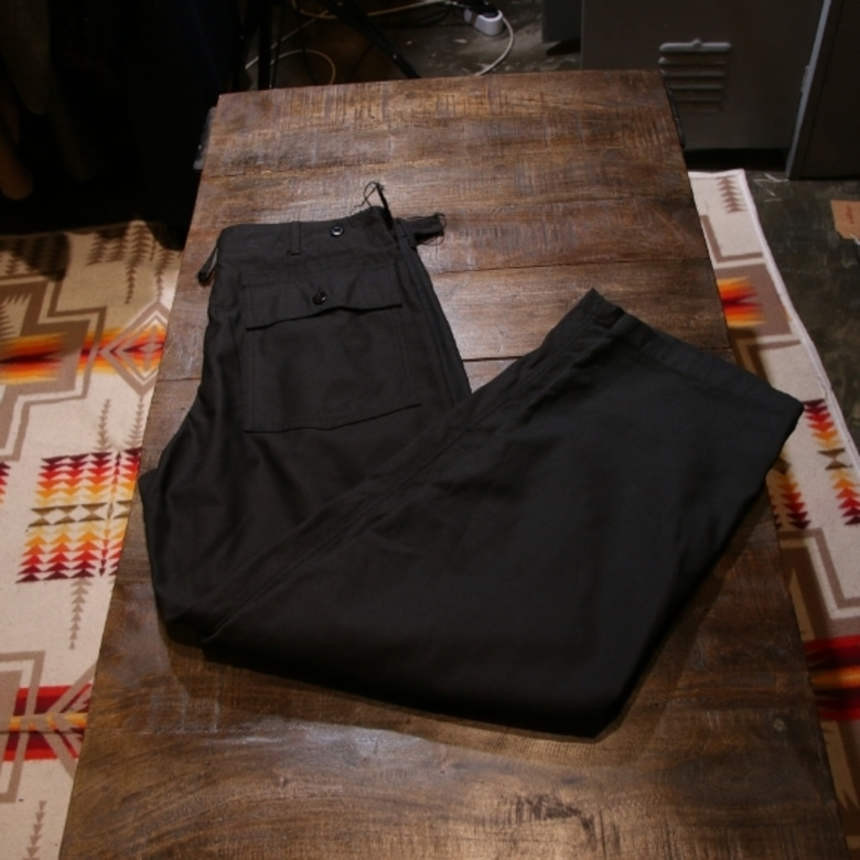 engineered garments black fatigue pants