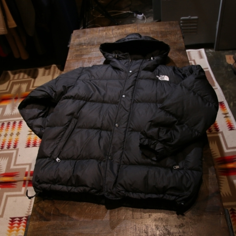 the north face black down parka 