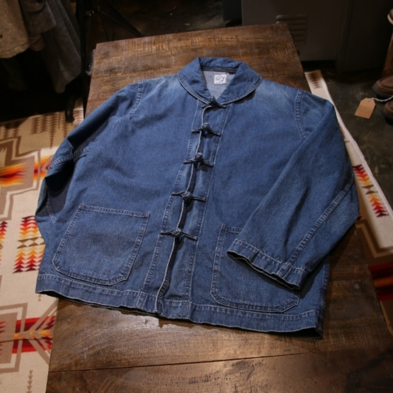 orslow x beams denim coverall jacket 