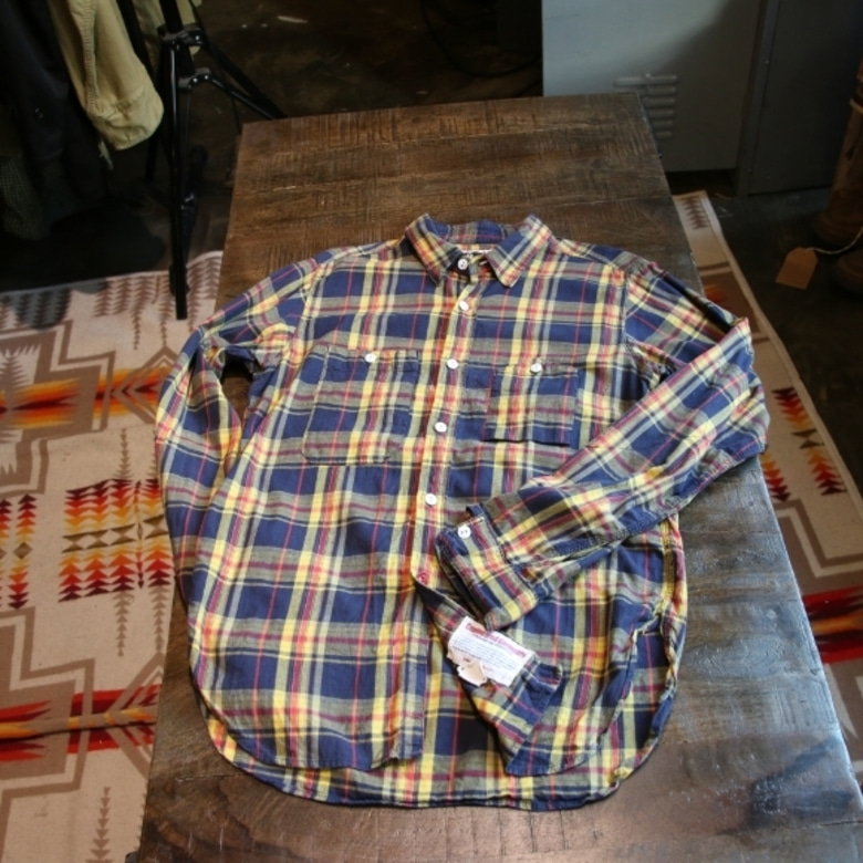 engineered garments check work shirt