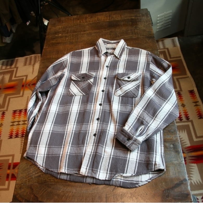 orslow vintage fit flannel shirt