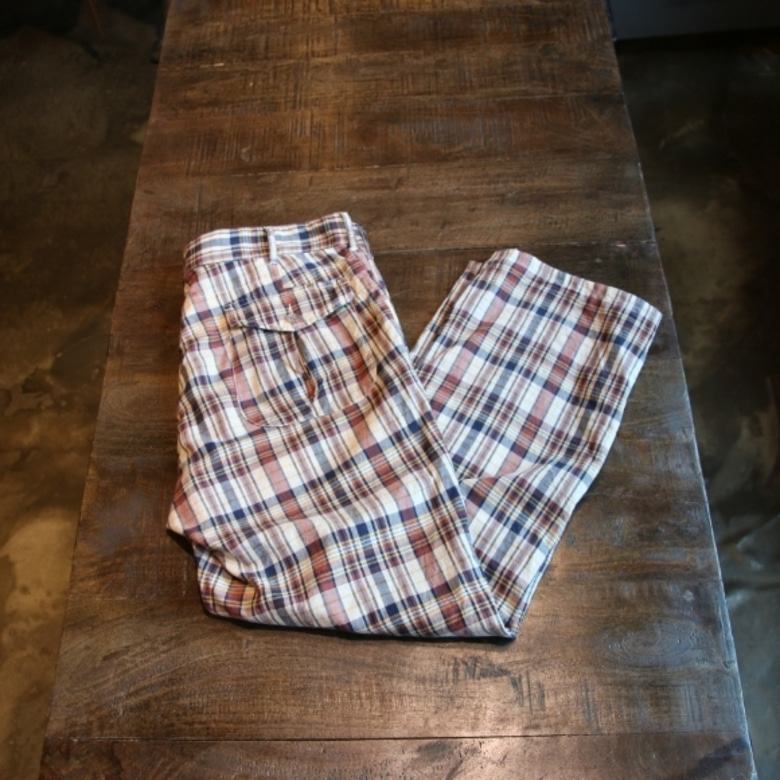 engineered garments check pants