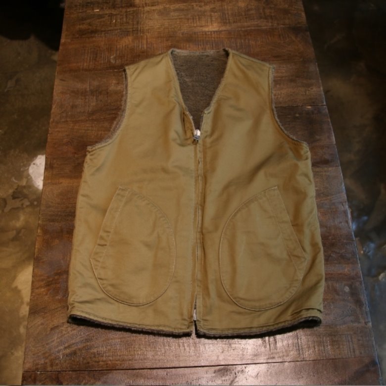 buzzrickson wool reversible vest