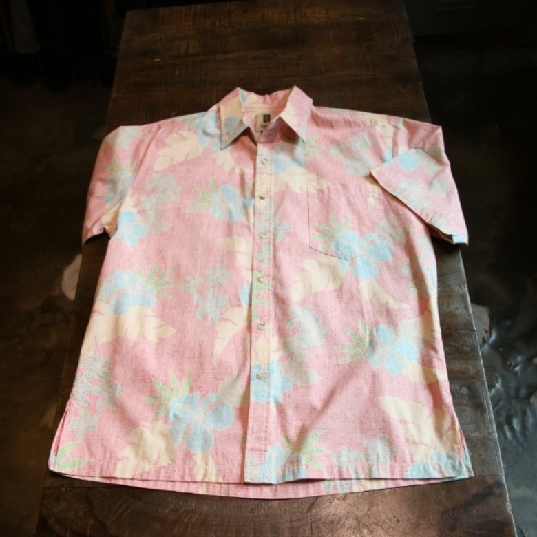 tori richard pink leaf shirt