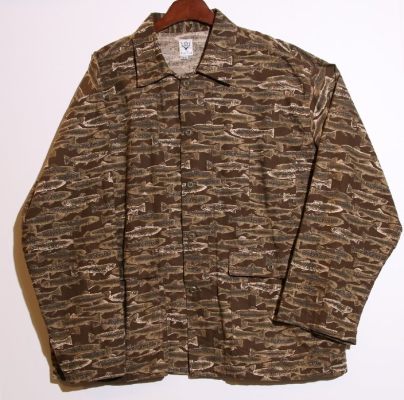 south2 west8 fish pattern jacket