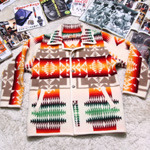 Acoustic chimayo pattern wool jacket