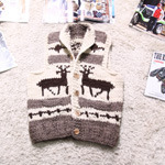 canada heavy wool knit vest 