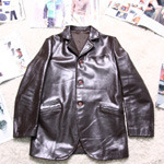 Tabloid news horse leather jacket