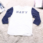 waste twice navy t-shirts 