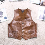 RRL leather vest 