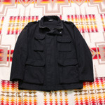 A.P.C. black wool coat 
