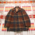 pendleton wool check coat 