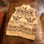 RRL hand knit wool vest 
