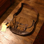 barbour waxed cotton &amp; leather bag