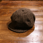 radiall wool check newsboy cap
