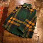 woolrich check pull over jacket