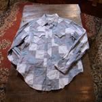 engineered garments western shirt chambray patchwork 
